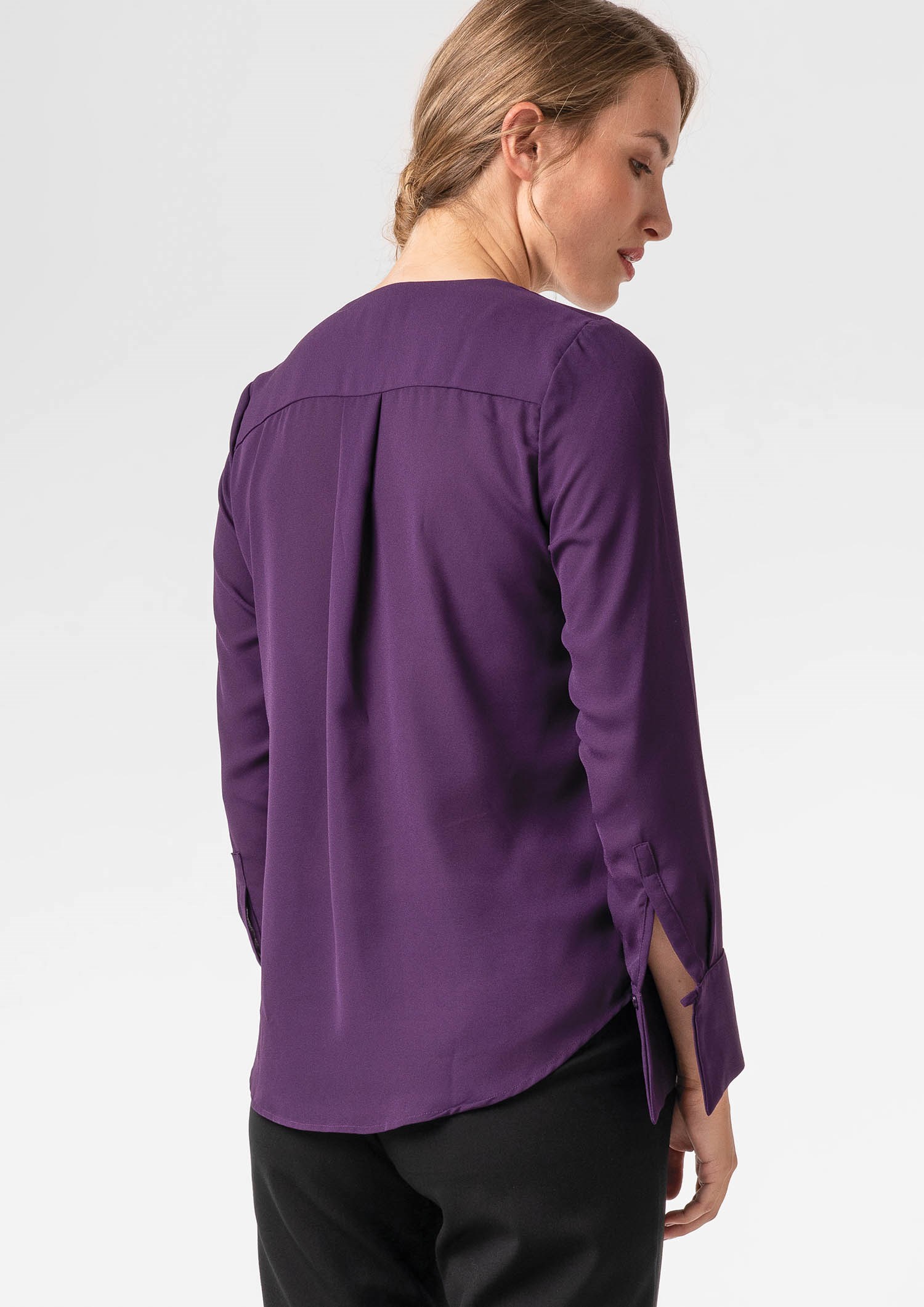 Barcelona Cross-Over Top - purple
