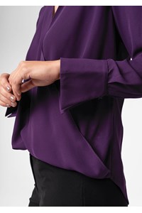 Barcelona Cross-Over Top - purple