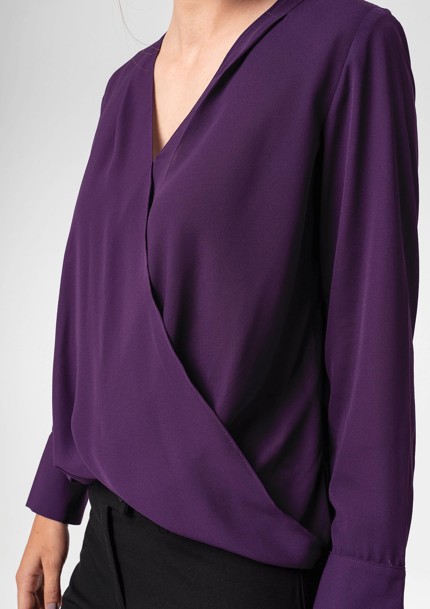 Barcelona Cross-Over Top - purple