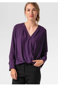 Barcelona Cross-Over Top - purple