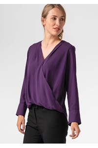 Barcelona Cross-Over Top - purple