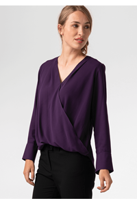 Barcelona Cross-Over Top - purple