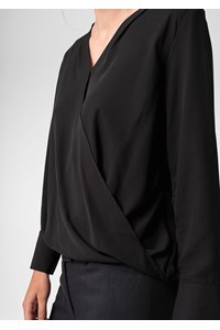 Barcelona Cross-Over Top - black