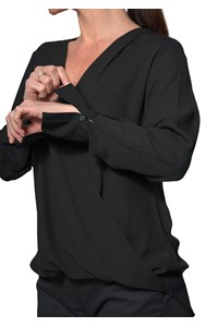 Barcelona Cross-Over Top - black