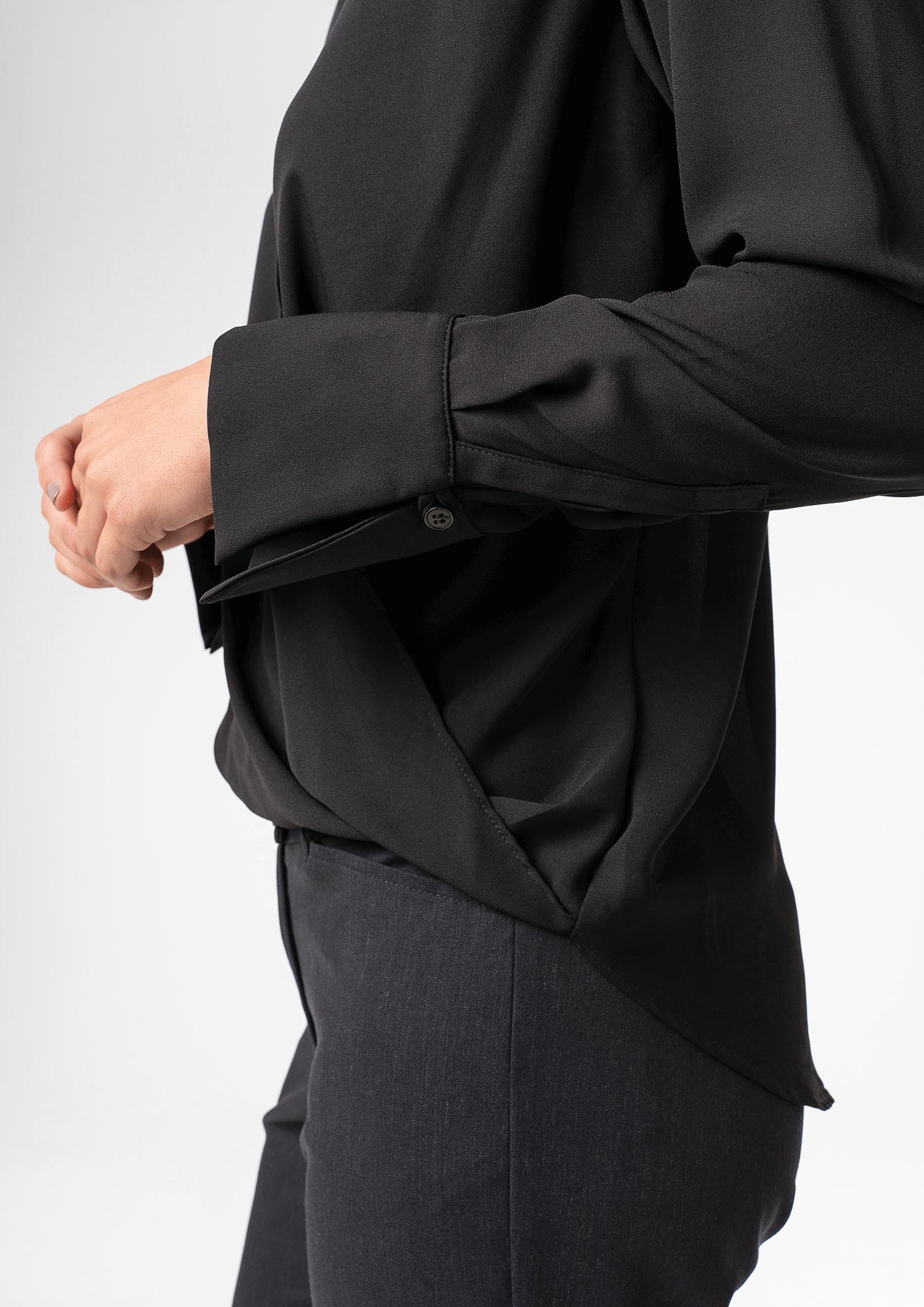 Barcelona Cross-Over Top - black