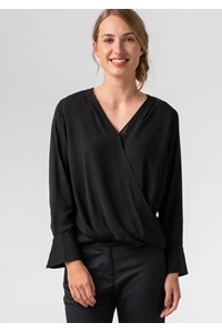 Barcelona Cross-Over Top - black