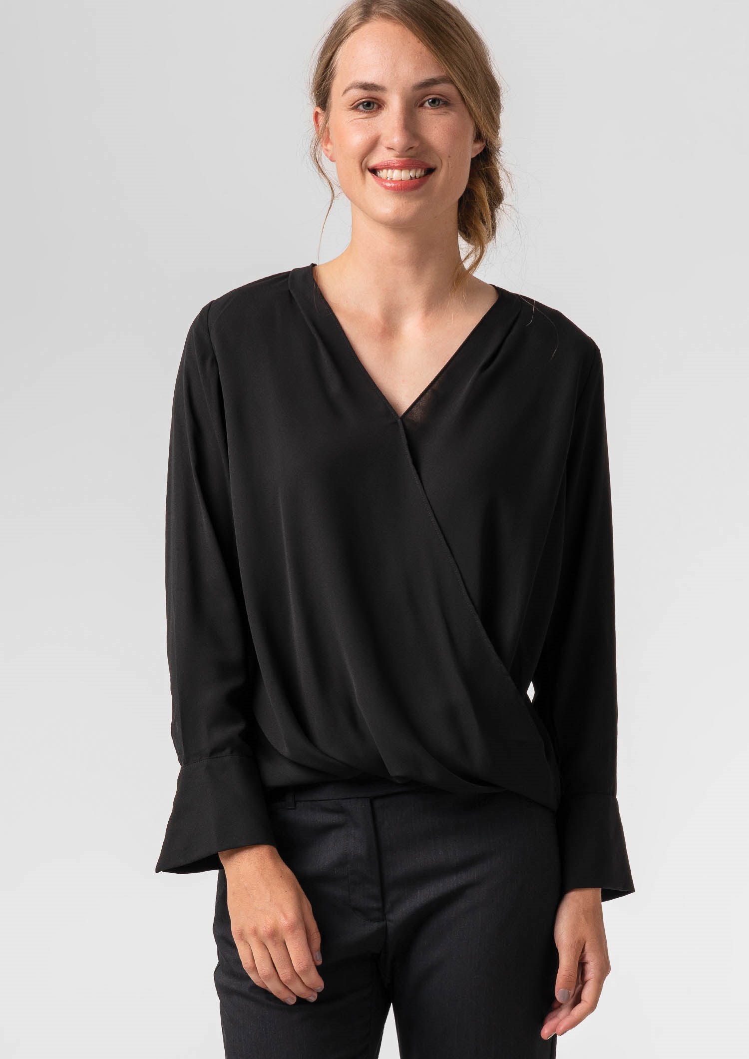 Barcelona Cross-Over Top - black