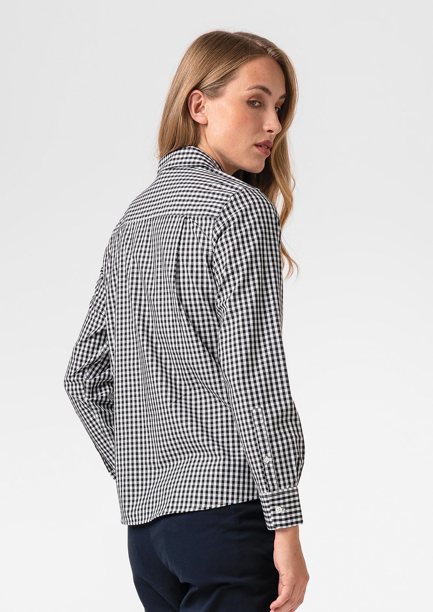 Gloucester Women's Long Sleeve Shirt - black/white