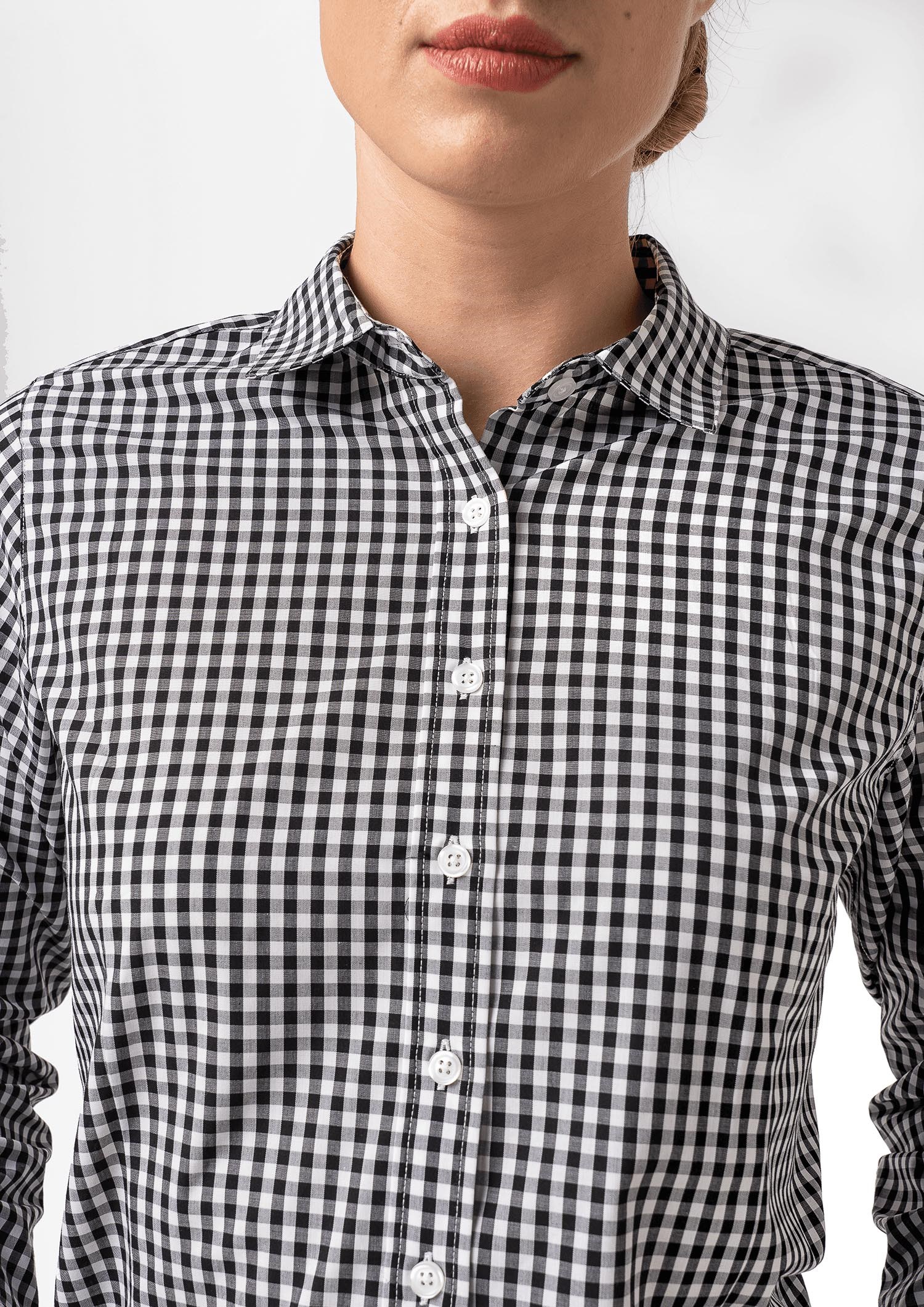 Gloucester Women's Long Sleeve Shirt - black/white