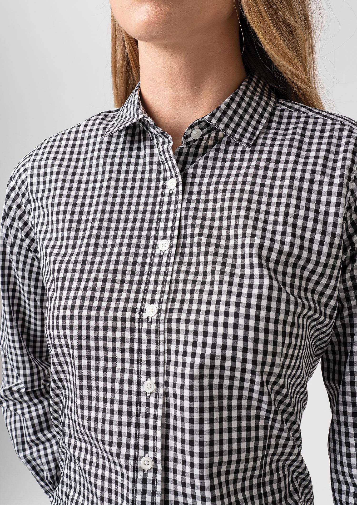 Gloucester Women's Long Sleeve Shirt - black/white