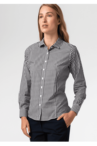Gloucester Women's Long Sleeve Shirt - black/white