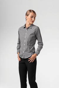 Gloucester Women's Long Sleeve Shirt - black/white