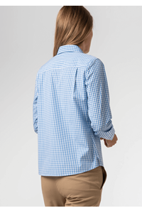 Gloucester Women's Long Sleeve Shirt - light blue/white