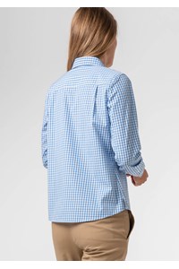Gloucester Women's Long Sleeve Shirt - light blue/white