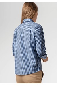 Gloucester Women's Long Sleeve Shirt - royal/white