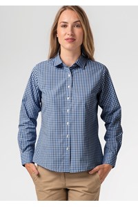 Gloucester Women's Long Sleeve Shirt - royal/white
