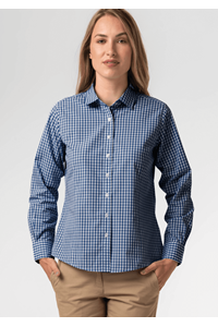 Gloucester Women's Long Sleeve Shirt - royal/white