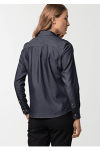 Serena Women's Long Sleeve Shirt - indigo