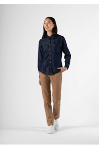 Serena Women's Long Sleeve Shirt - indigo