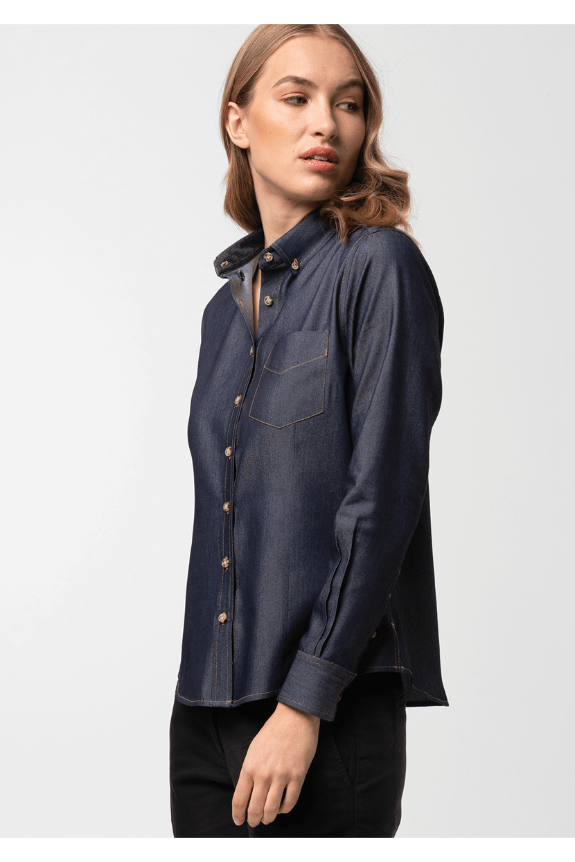 Serena Women's Denim Blouse