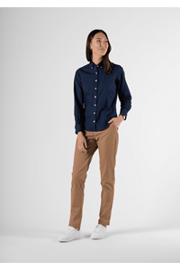 Chicago Women's Long Sleeve Shirt - navy/white
