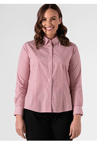 Richmond Women's Long Sleeve Shirt - red/white