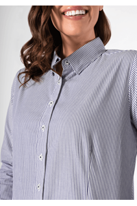 Richmond Women's Long Sleeve Shirt - navy/white