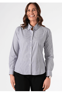 Richmond Women's Long Sleeve Shirt - navy/white