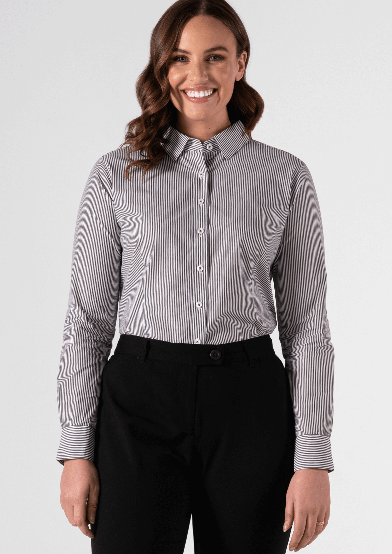 Richmond Women's Long Sleeve Shirt - charcoal/white