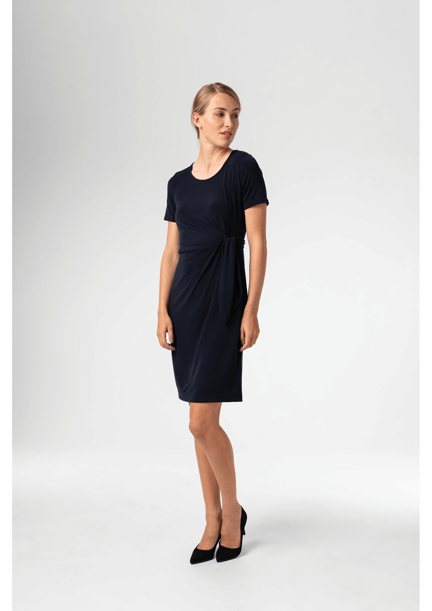 Charlie Wrap Dress - navy