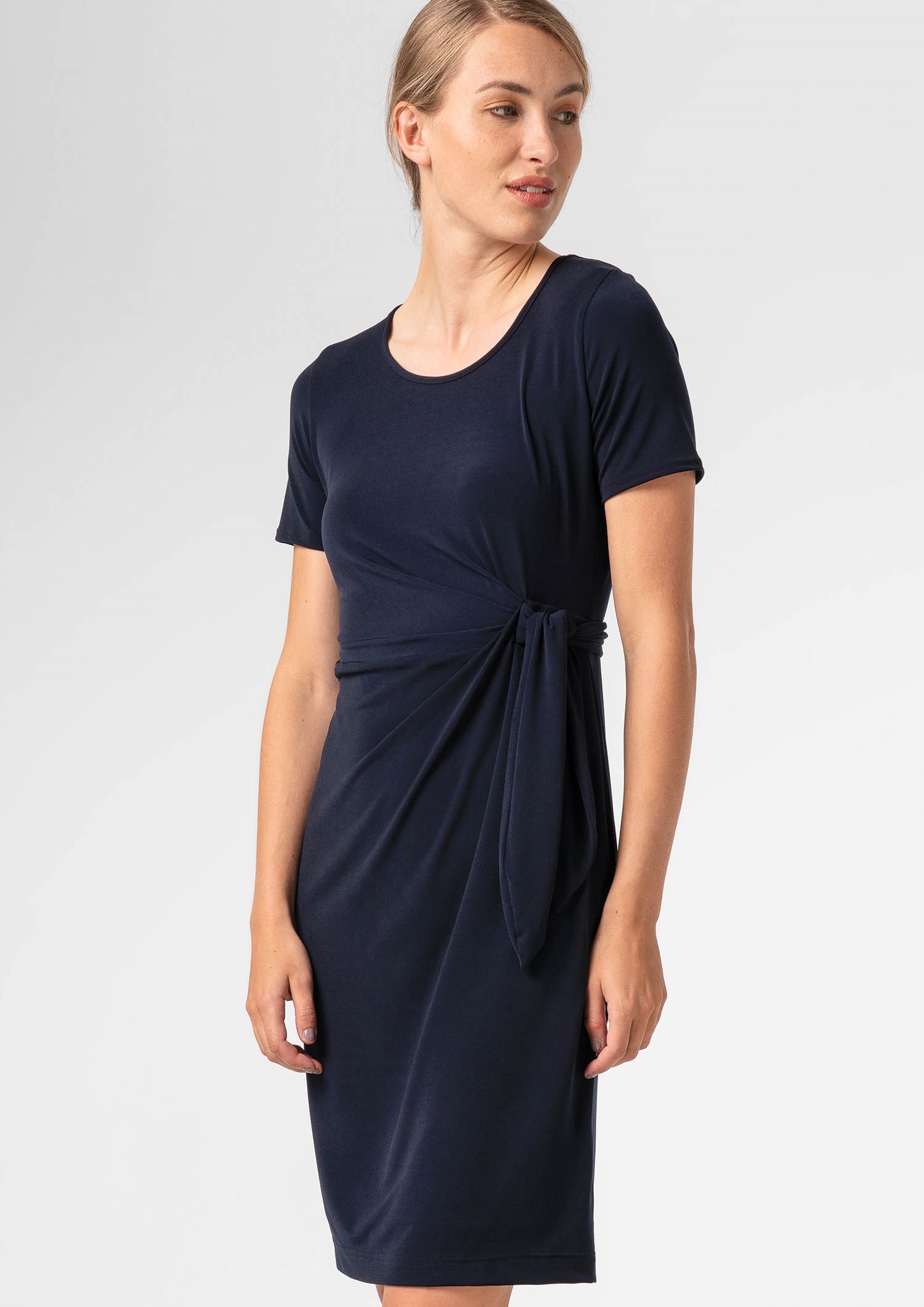 Charlie Wrap Dress - navy