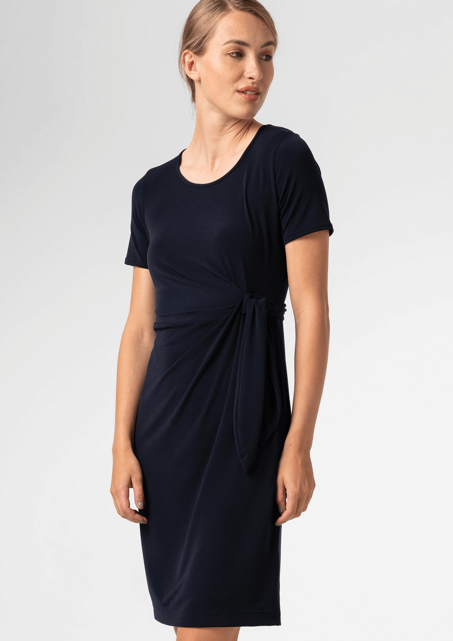 Charlie Wrap Dress - navy