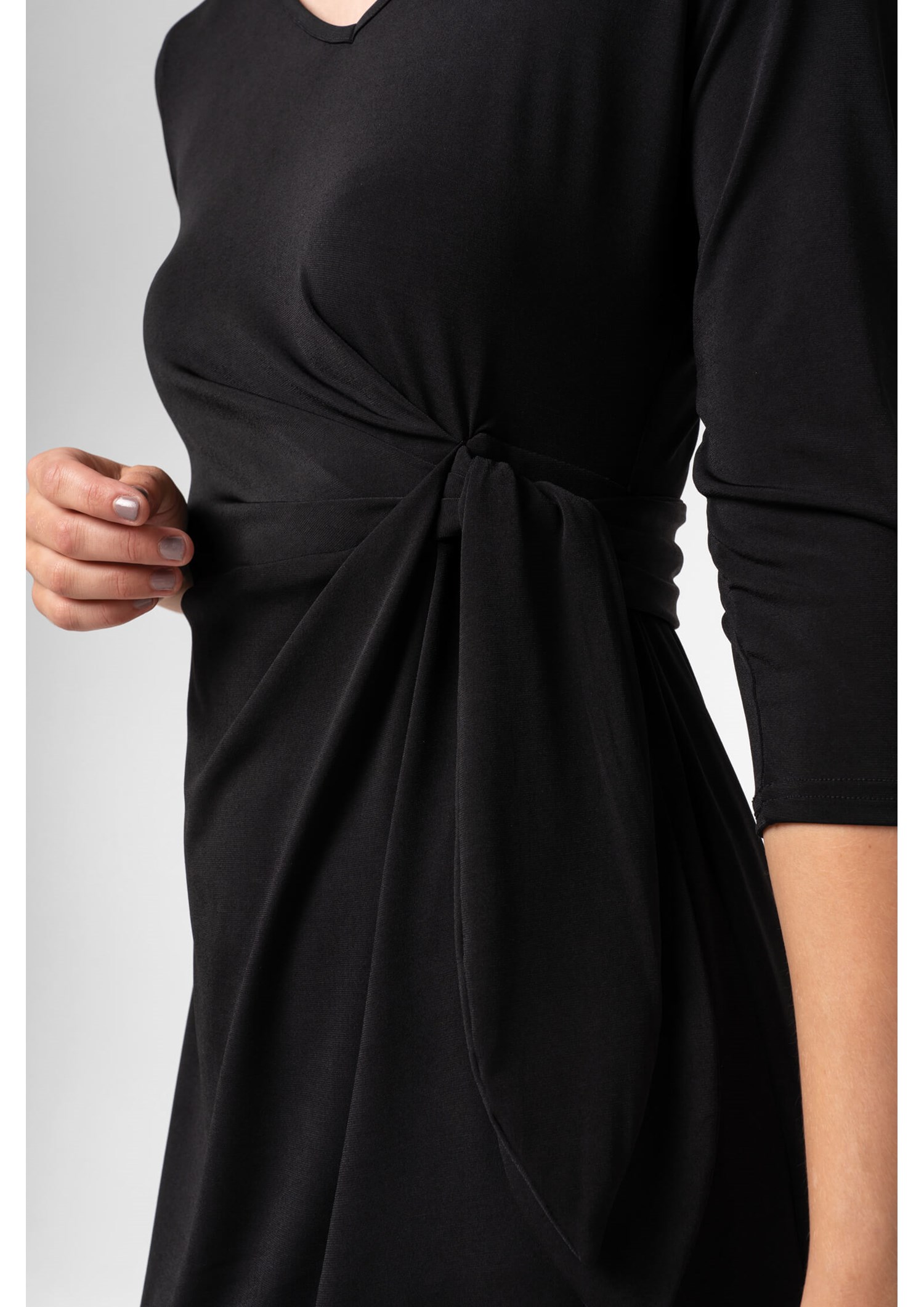 Charlie Wrap Dress - black