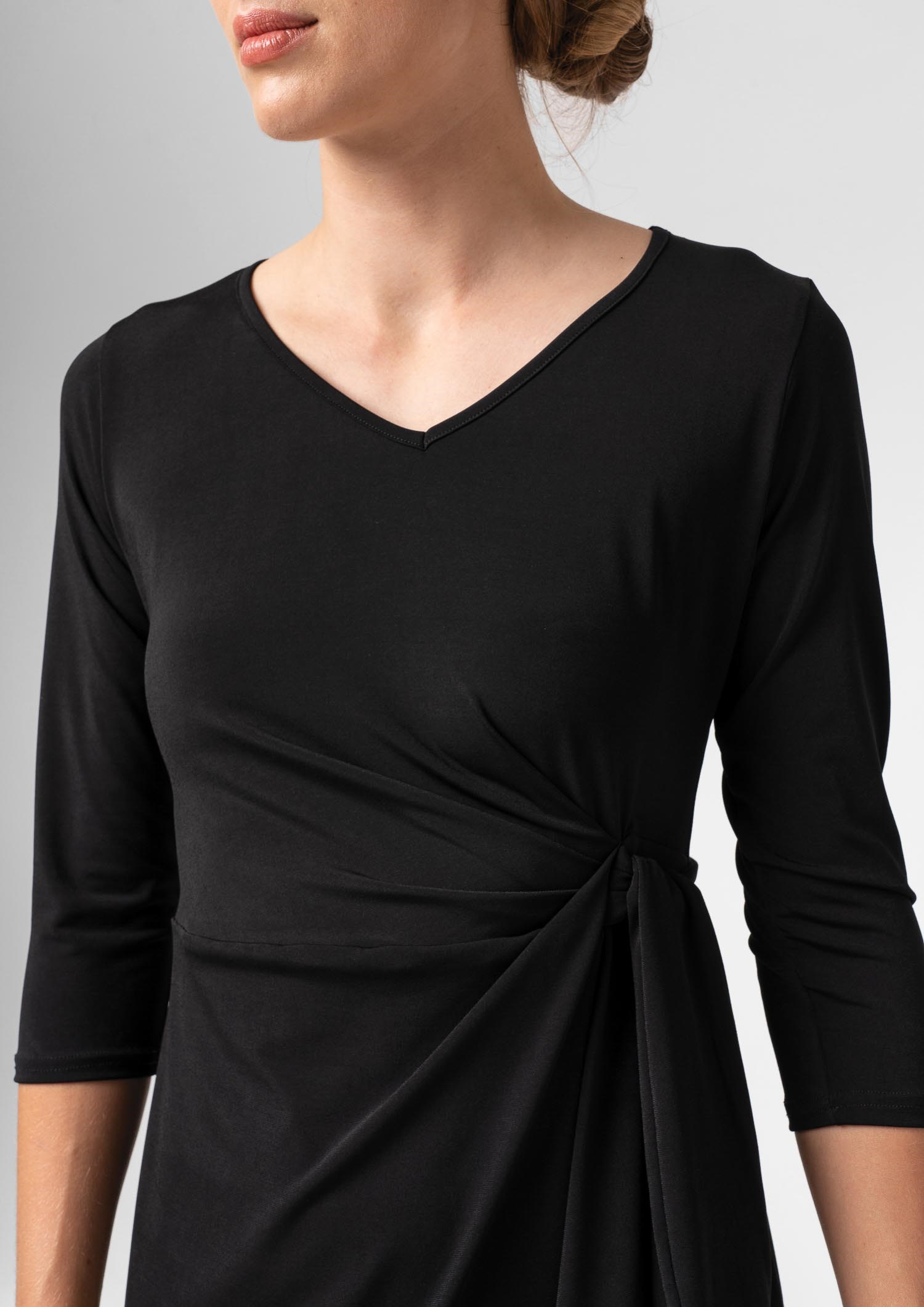 Charlie Wrap Dress - black