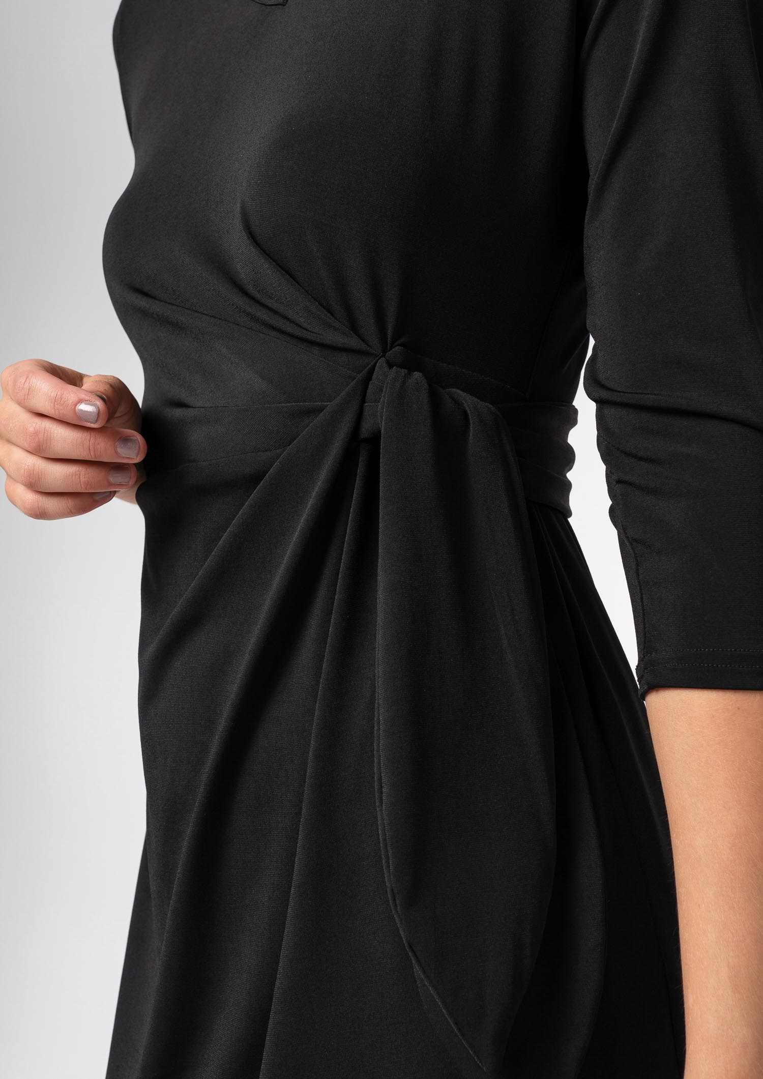 Charlie Wrap Dress - black
