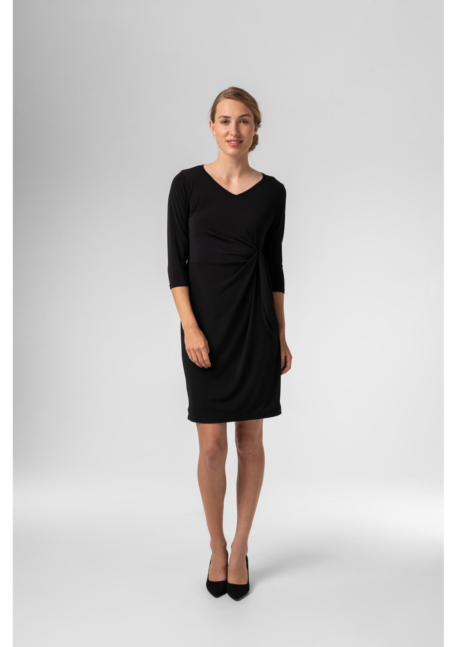 Charlie Wrap Dress - black