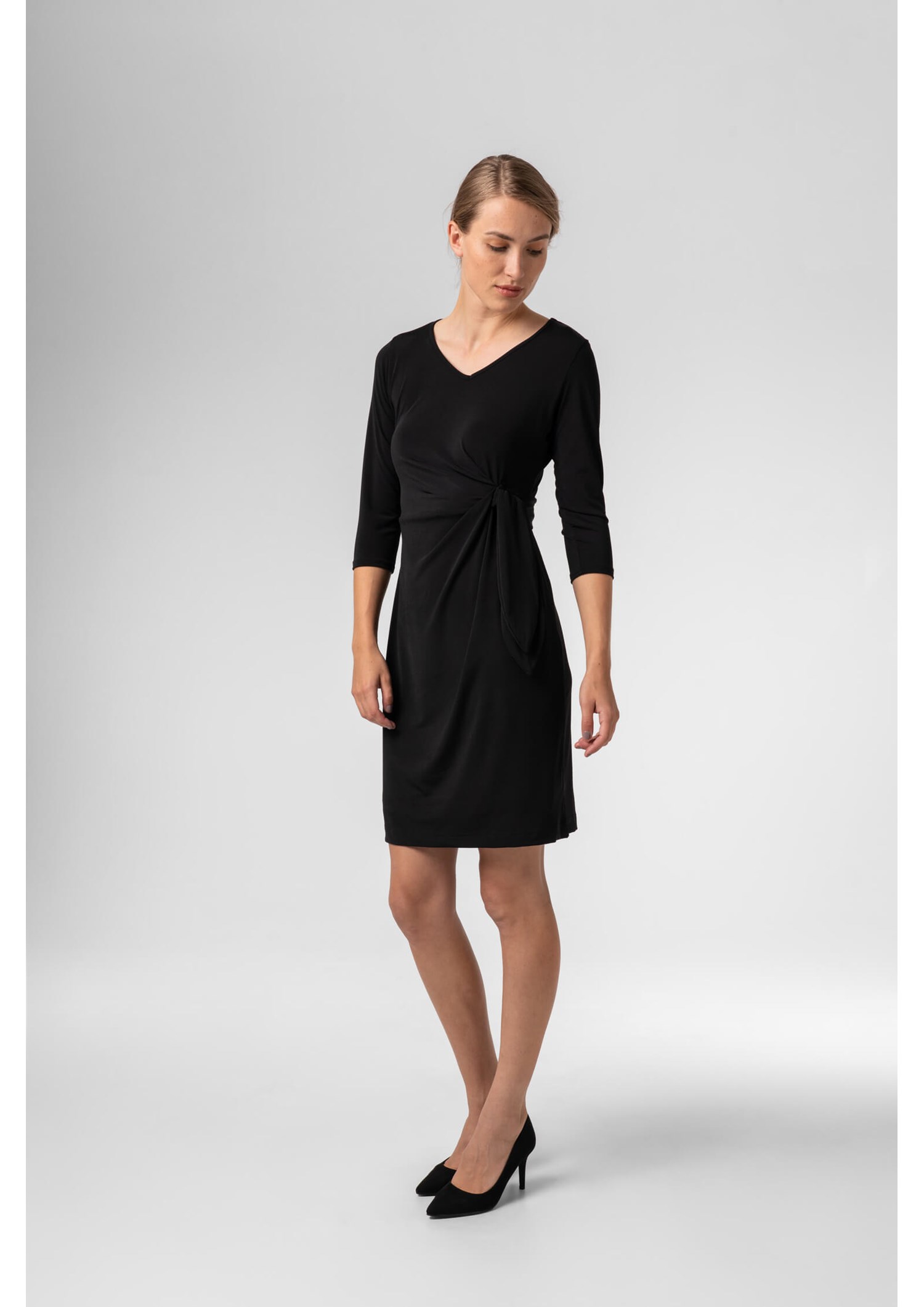 Charlie Wrap Dress - black