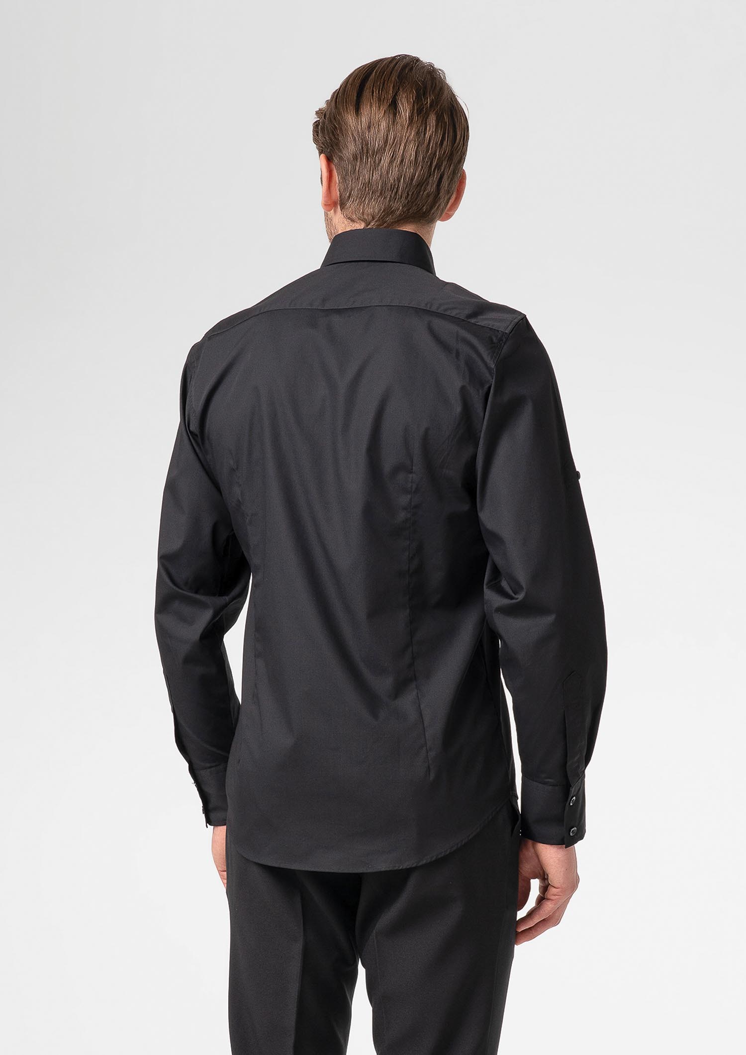 Atlas Men's Adjustable Long Sleeve Shirt - black