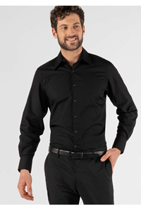 Atlas Men's Adjustable Long Sleeve Shirt - black