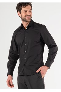Atlas Men's Adjustable Long Sleeve Shirt - black