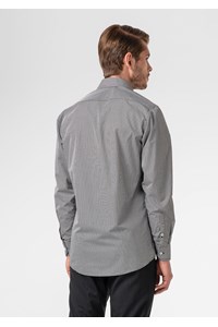 Cambridge Men's Long Sleeve Shirt - black/white
