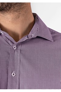 Cambridge Men's Long Sleeve Shirt - purple/white