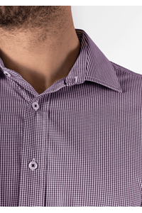 Cambridge Men's Long Sleeve Shirt - purple/white