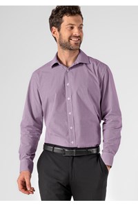 Cambridge Men's Long Sleeve Shirt - purple/white