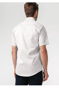 Oxford Men's Short Sleeve Shirt - white