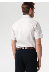 Oxford Men's Short Sleeve Shirt - white