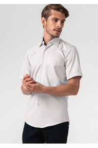 Oxford Men's Short Sleeve Shirt - white