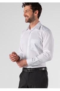 Oxford Men's Long Sleeve Shirt - white