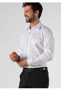 Oxford Men's Long Sleeve Shirt - white