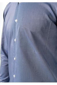 Oxford Men's Long Sleeve Shirt - indigo